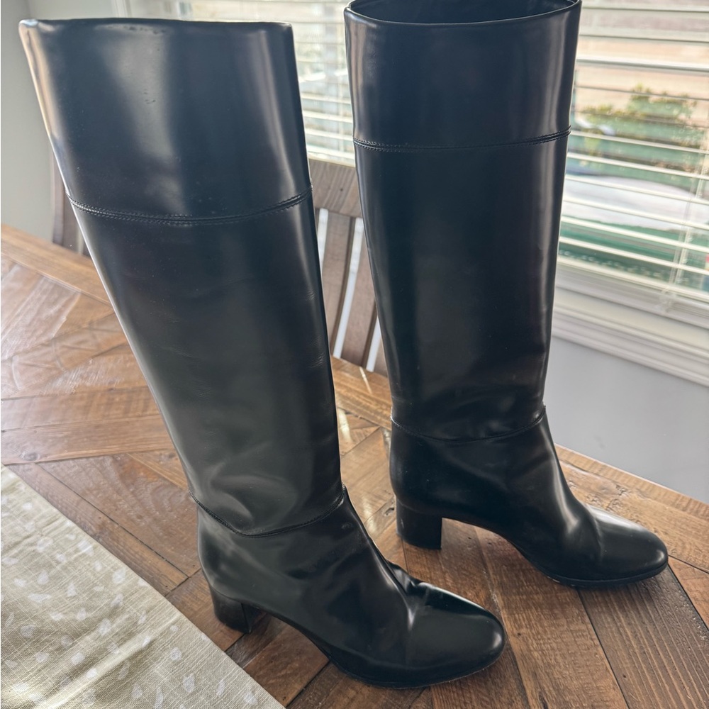 Christian Louboutin Black Over the Knee Boots